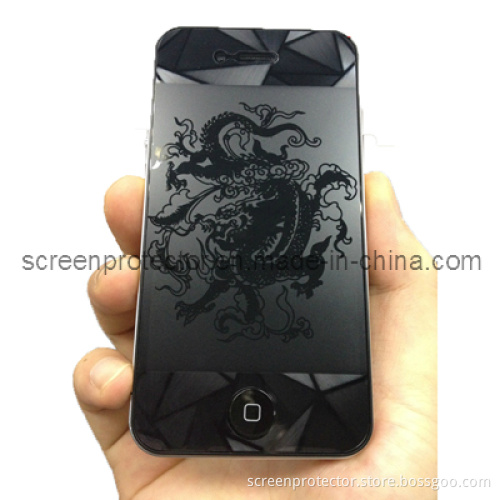 3D Rhlmbus Dragon Design Screen Protector for iPhone 4 Front and Back